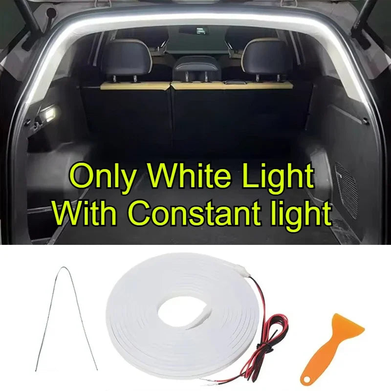 RGB 5M Car Rear Trunk Brighten LED Strip Multifunctional for Waterproof Flexible Light APP Control Connector Plug & Play 12V