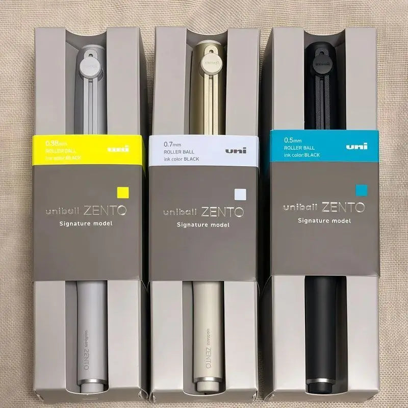 Japan Uni Gel Pen ZENTO Magnetic Signature Uniball Rollerball Pens Latest Champagne Gold Signature Model  Kawaii School Supplies