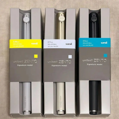 Japan Uni Gel Pen ZENTO Magnetic Signature Uniball Rollerball Pens Latest Champagne Gold Signature Model  Kawaii School Supplies