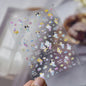 Shiny Blowing Bubble Nail Decorations Stickers 5D Shell Light Love Cat Bubble Transfer Slider Sticker DIY Summer Manicure Decals