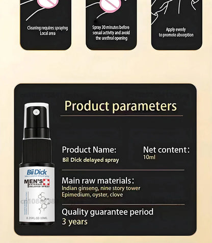 60 Minutes Long Lasting Men's Sex Spray, Without Ejaculation Spray for Men, Fast Erection, Premature Ejaculation Adult Product