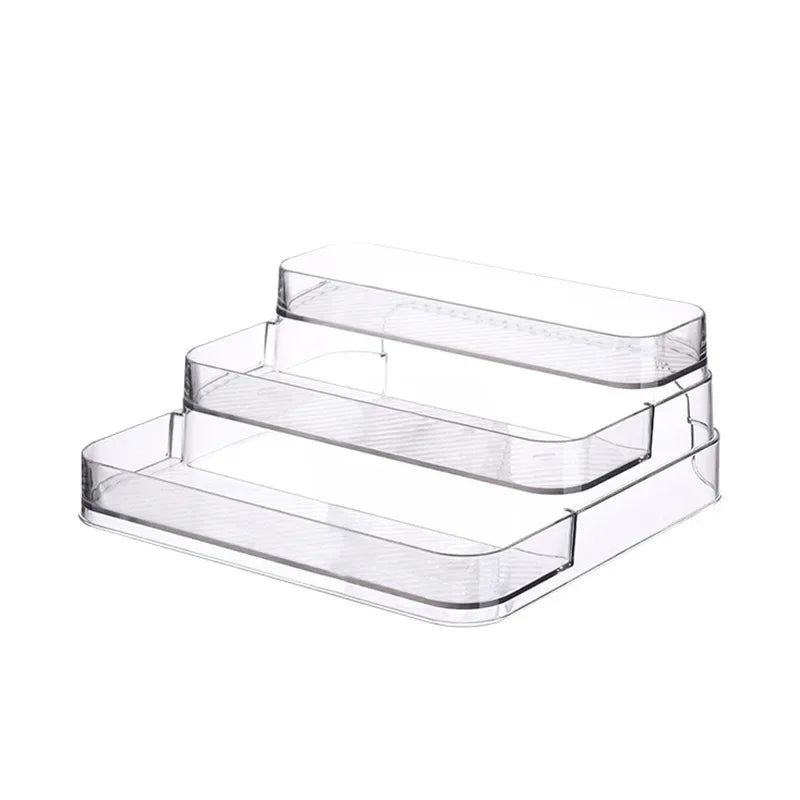 Luxurious Multi-Layer Acrylic Cosmetic Storage Box Display Stand Transparent Desktop Perfume Organizer Jewelry Accessories Holde