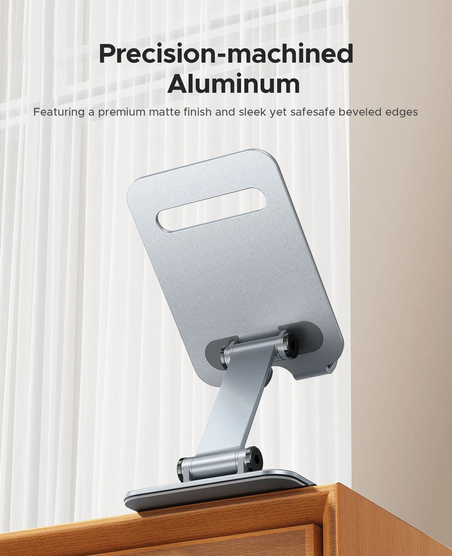 ORICO Aluminum 360 Rotation Mobile Phone Holder Universal Bracket Folding Dual-Axis Alloy Adjustment Design Stable For iPhone