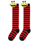 Halloween Knee High Socks Cosplay Striped Stockings for Halloween Girls Bee Costume 7-12Years