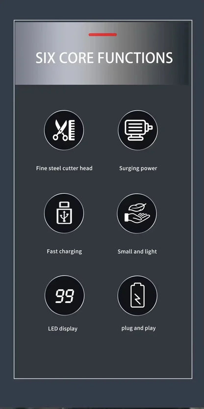 Kemei KM-2628 KM-678 KM-2024 USB Rechargeable Hair Clipper Professional Cordless Men Hair Trimmer Men's Hair Cutting Machine