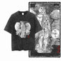 YG BODY BUILDING Printed Cotton Acid Washed Graphic Unisex T Shirt Cool CROSSFIT Streetwear Men Tshirts Big Size Tee for Men