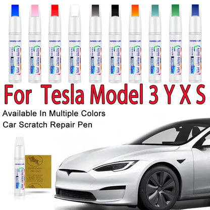 For 2012-2025 Tesla Model 3 Y X S Car Paint repair pen Car touch up pen Black white Tesla wheel paint repair agent Paint repair