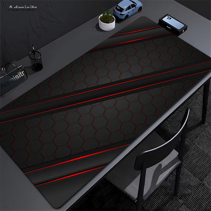 Geometric Large Mouse Pad 100x50cm Big Computer Mousepads Hexagon Mousepad Big Keyboard Mat Gamer Mouse Pads Non-SlipDesk Mats