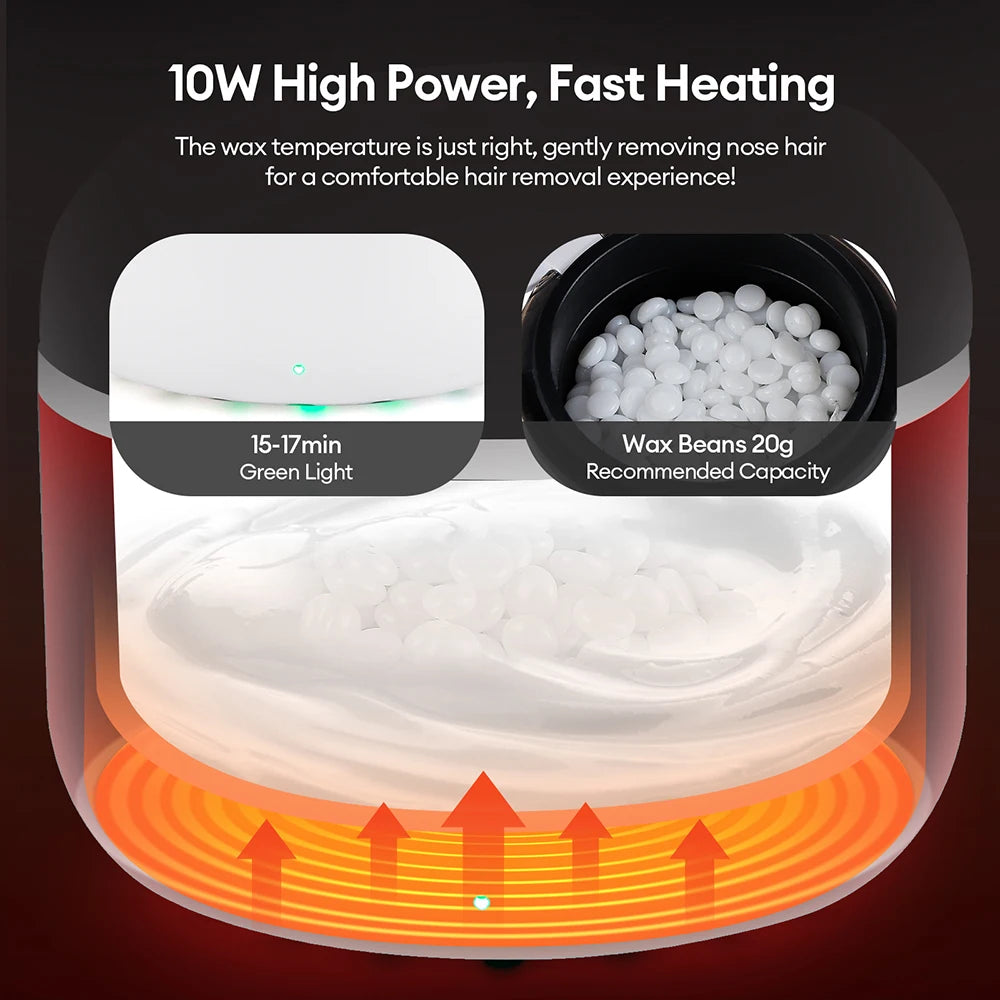 40g Mini Silicone Bowl Wax Heater Waxing Kit Hair Removal Wax-melt Machine Wax Bean Depilatory Wax Warmer Wax Heating Pot Melter