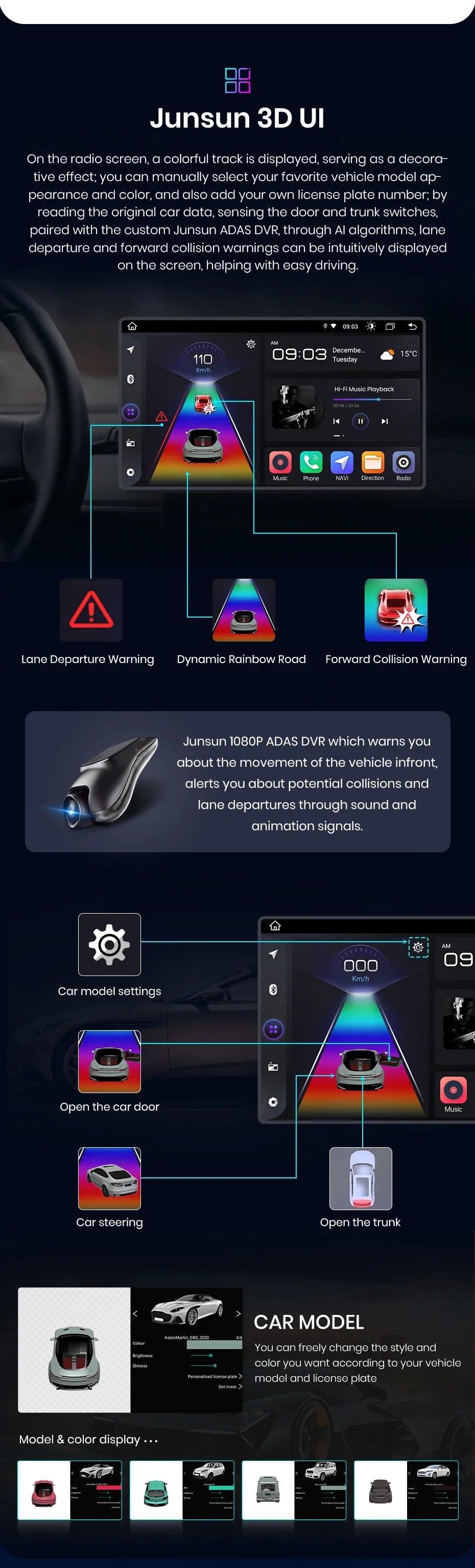 Junsun Wireless CarPlay Android Auto Car Radio for Seat Leon MK2 2005 2006 2007 2008 -2012 2 DIN Multimedia Stereo with Built-in Cooling Fan GPS Navigation SWC Bluetooth FM RDS DSP IPS Screen Car Intelligent Systems 4G WiFi 8