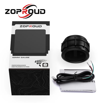 ZOPROUD 2''52mm Digital Led 12v/24v Fuel Level Gauge IS811F