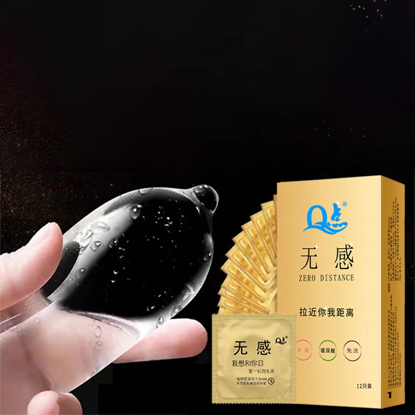 0.01 Ultra Thin Condoms For men Ejaculation delay Ice Hot Feeling Latex Condom Penis Sleeve  Vaginal Stimulation dult sex toys