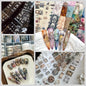 10Rolls Lacce Flower  Nail Foils Transfer Paper  Nail Art Stickers  Manicure Set Decal  Nails Decoration