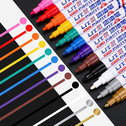 Car Paint Corrector Pen White Red Black Paint Repair Pen Auto Wheel Tyre Oily Paint Marker for Car Styling Scratches Fix Care ﻿