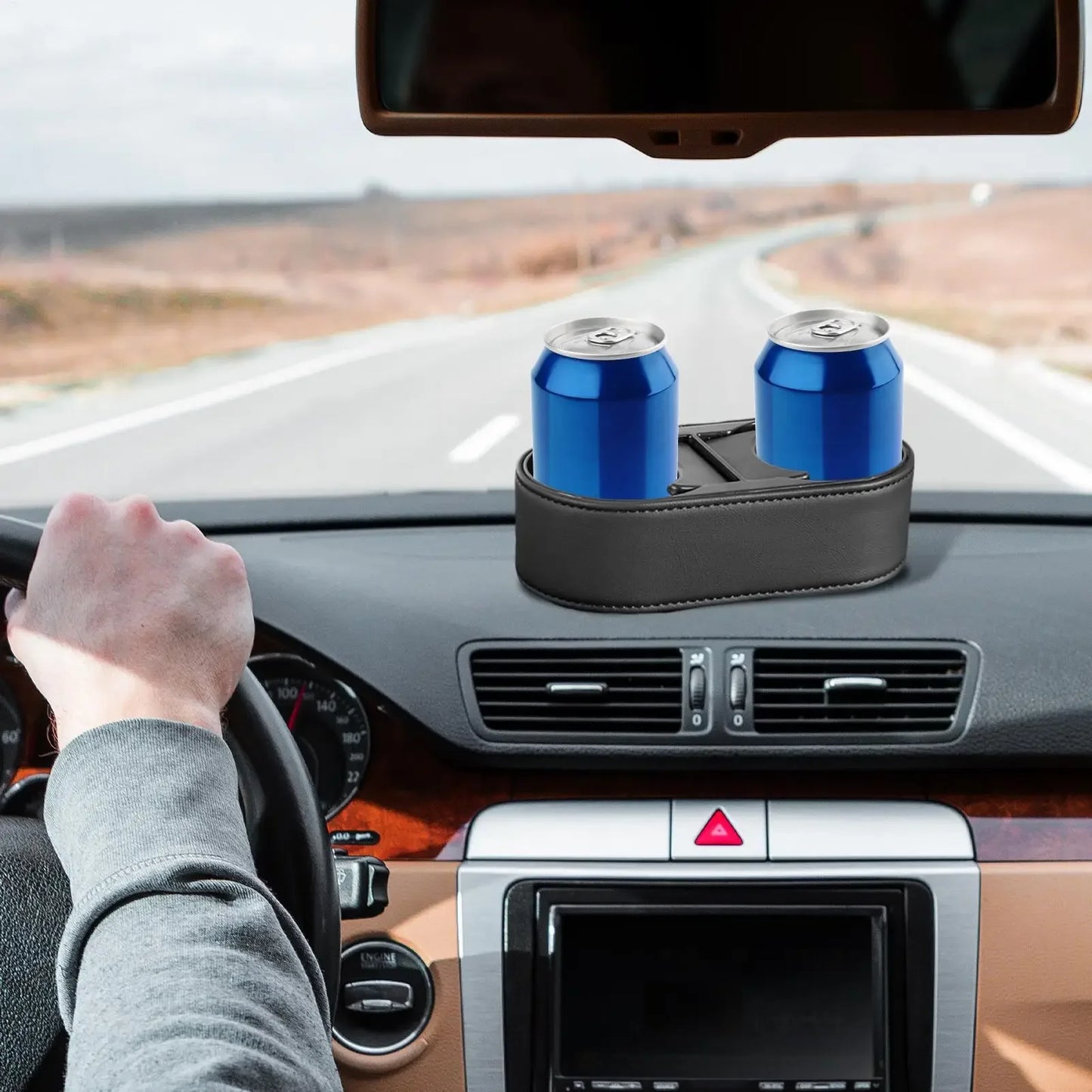 Automotive Cup Holders Double Vehicle Cup Holder Console Organizer Automotive Fixed Beverage Bracket for Golf Cart Trip Daily