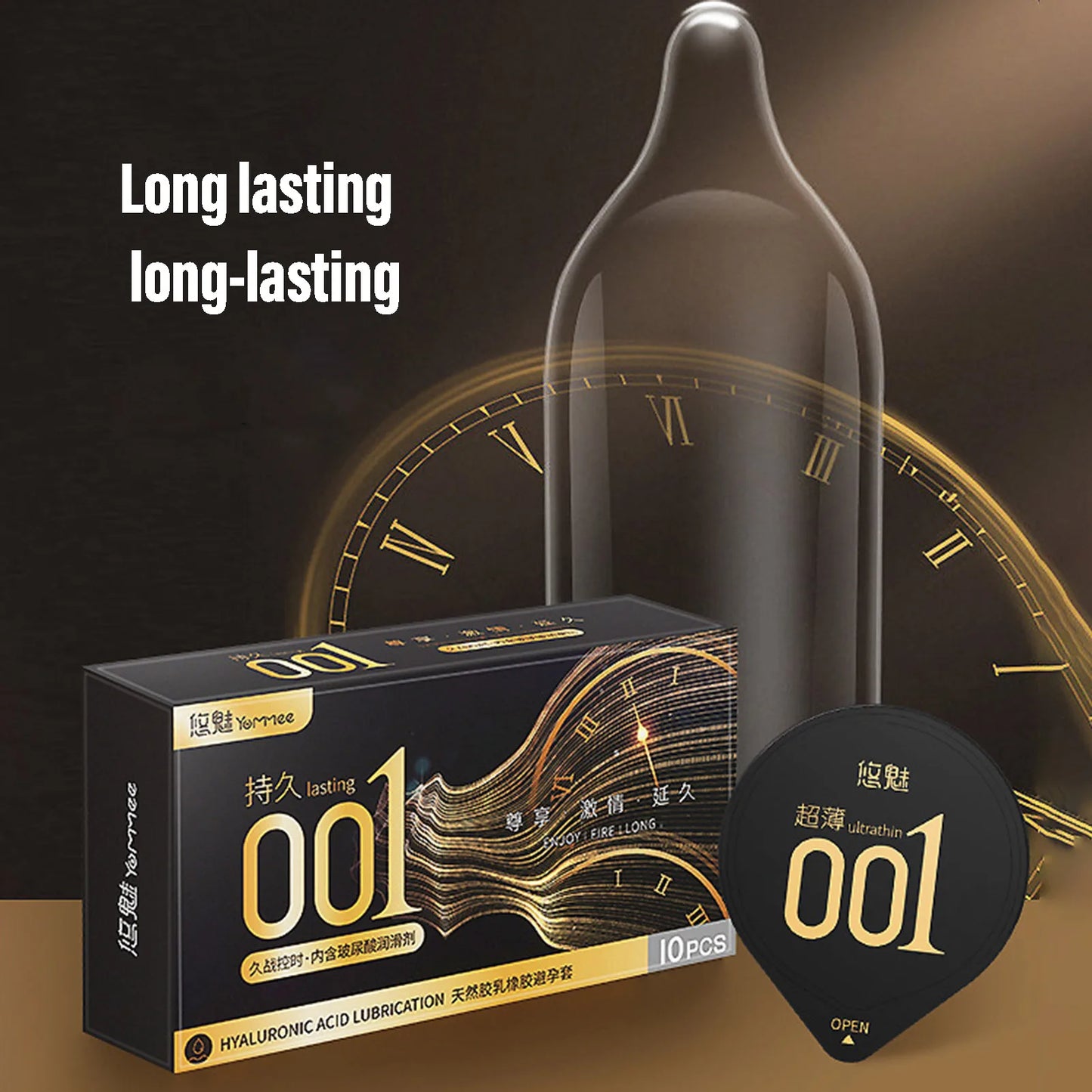 0.01 Ultra Thin Condoms For men Ejaculation delay Ice Hot Feeling Latex Condom Penis Sleeve  Vaginal Stimulation dult sex toys