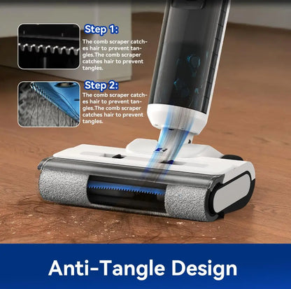 Redkey W15 Pro 3-in-1 Cordless Wet Dry Vacuum Cleaner Self-Cleaning 55°C Drying 180° Lay-Flat Dual-Sided Edge Cleaning 22kPa