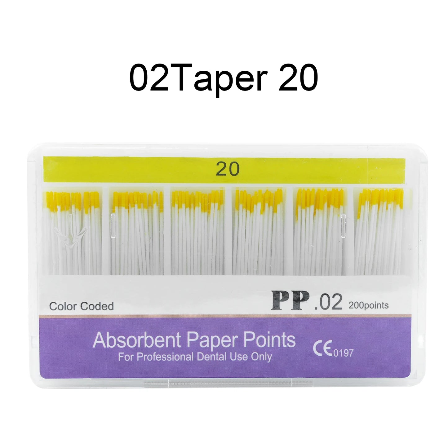 WELLCK 1 Box Dental Absorbent Paper Points Sterile Mixed Sizes 02 04 06 Taper 15-40# For Dentist Use Dentistry Materials