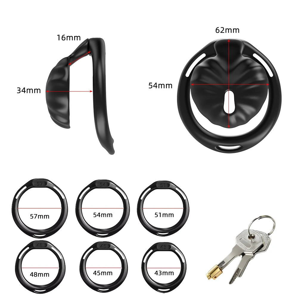 Urethral Inverted Negative Male Chastity Cage Sissy Chastity Device Cock Cage Penis Ring Invisible Lock BDSM Adult Sex Toy for M