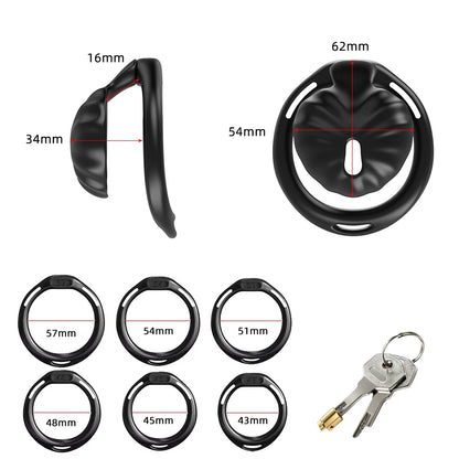 Urethral Inverted Negative Male Chastity Cage Sissy Chastity Device Cock Cage Penis Ring Invisible Lock BDSM Adult Sex Toy for M