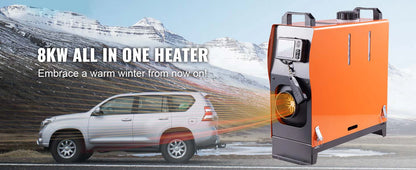 SucceBuy 8 KW Diesel Air Heater All-on-one Diesel Heater with Bluetooth and LCD, Portable Parking Heater for RV Trailer Camper