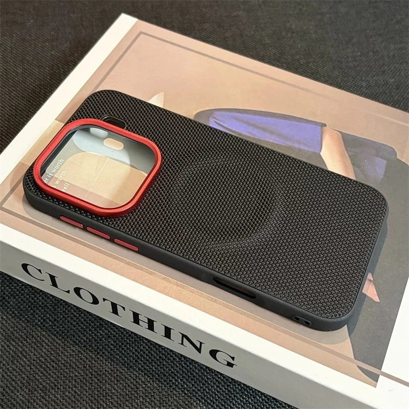 Magnetic Nylon Woven Case For Oppo Find X9 Pro For MagSafe Matte Leather Skin-friendly Phone Cover For Find X 9 X9Pro 5G Bumper