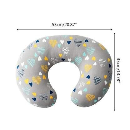 Removable Nursing Pillow Cover Newborn Bedding U-Shape Nursing Pillow Covers Lovely Printed Breastfeeding Pillow Cover