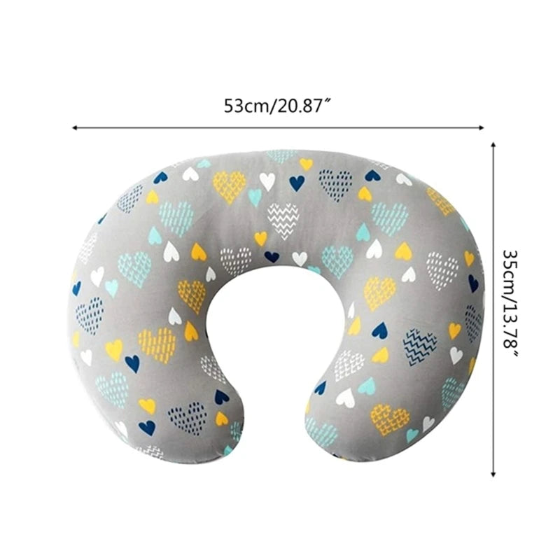 Removable Nursing Pillow Cover Newborn Bedding U-Shape Nursing Pillow Covers Lovely Printed Breastfeeding Pillow Cover