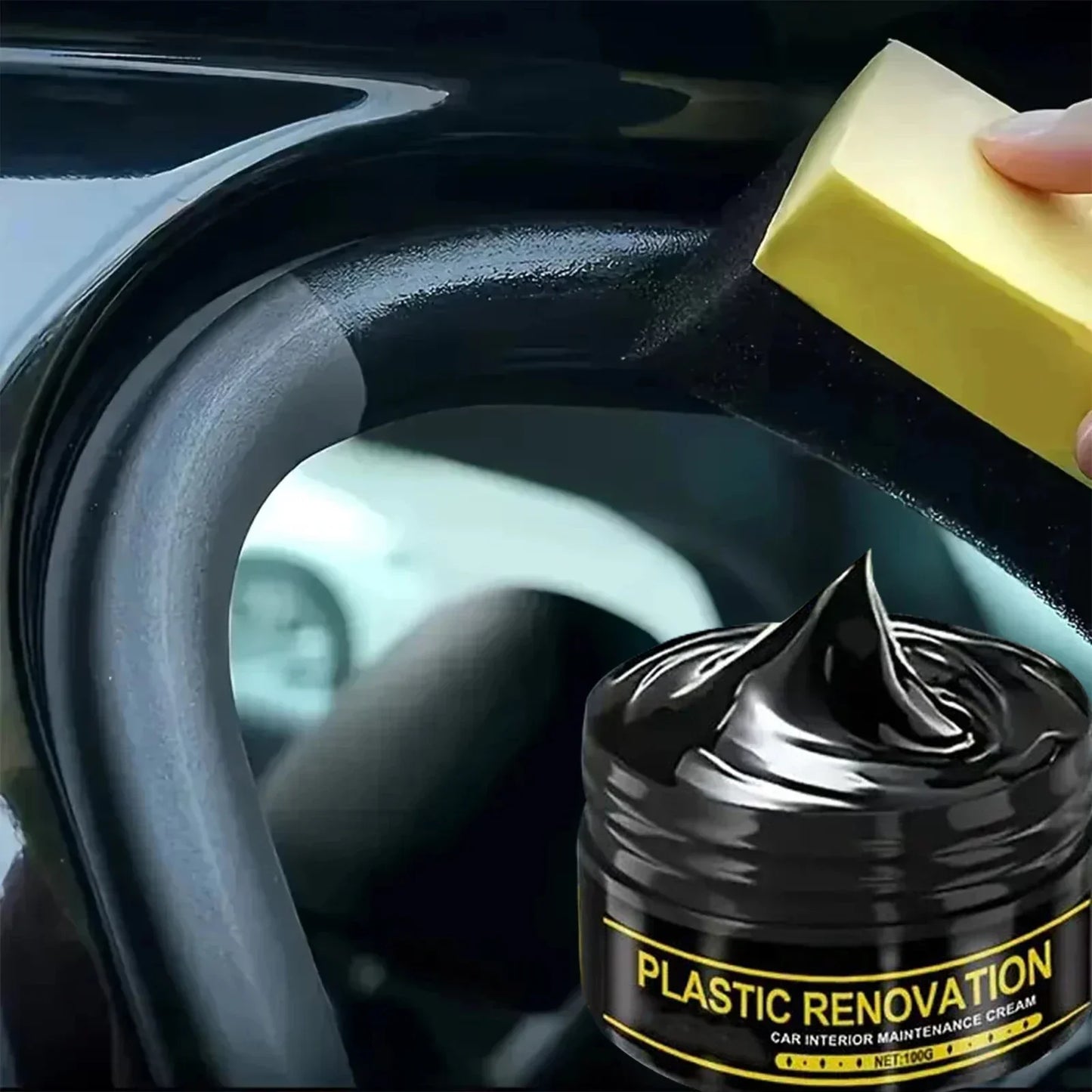 Car Interior Plastic Leather Scratch Repair Paste Anti-Aging Paste Automotive Tires Seats Steering Wheel Polishing Wax