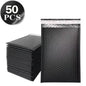 50Pcs Black Bubble Packaging Envelope Mailing Envelopes Mailer Poly Envelope for Shipping Self Seal Bubble Bags Padding