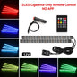 Neon Car Interior Ambient Foot Light with USB Wireless Remote Music App Control RGB 48 LED Atmosphere Decorative Lamp