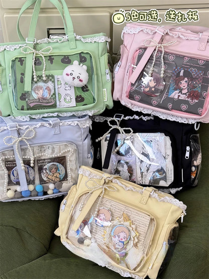 Ballet Girl Has A Large Appetite Itabag Japanese 2D Single Shoulder Cross Body Goods Bag Gift For Friends Only No Dolls No Card