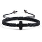 Hand Woven Jesus Cross Bracelet For Men Women Red Black Thread Braided Lucky Bracelet Fashion Couple Bracelet Friendship Jewelry