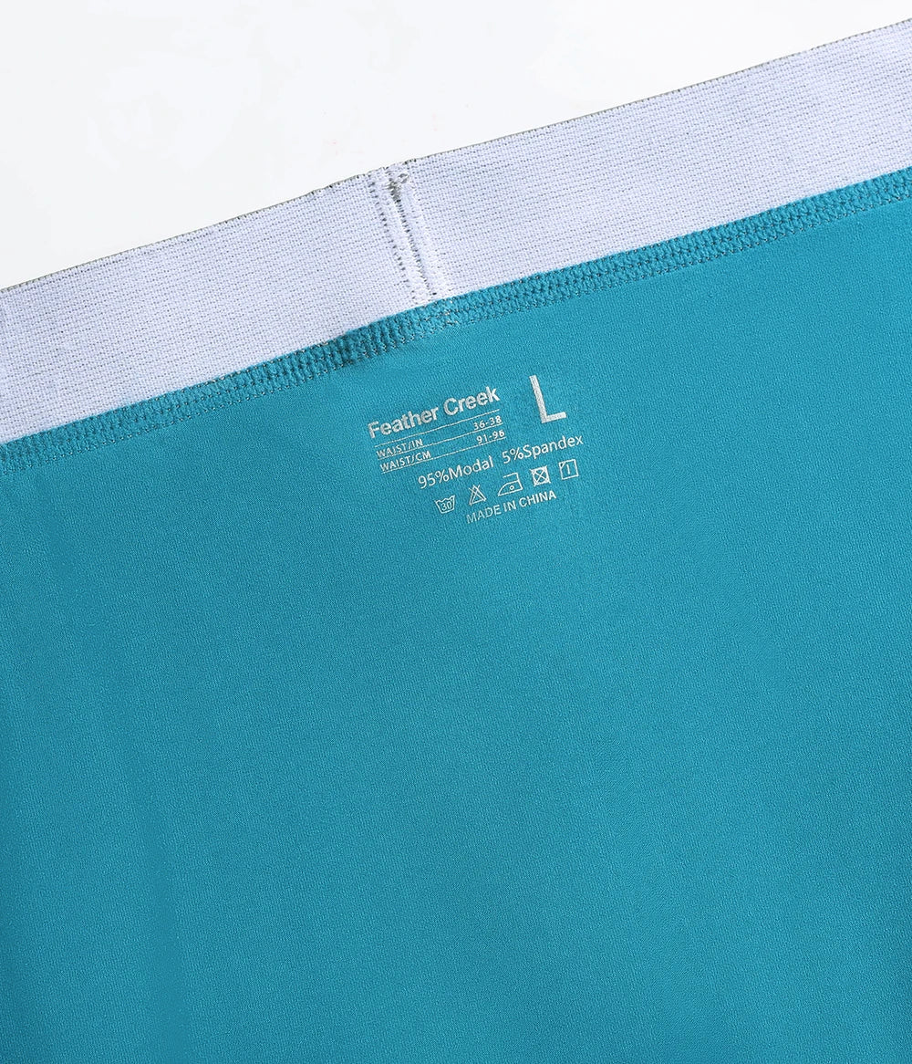 Large bag flat corner pants, long men's underwear sports shorts