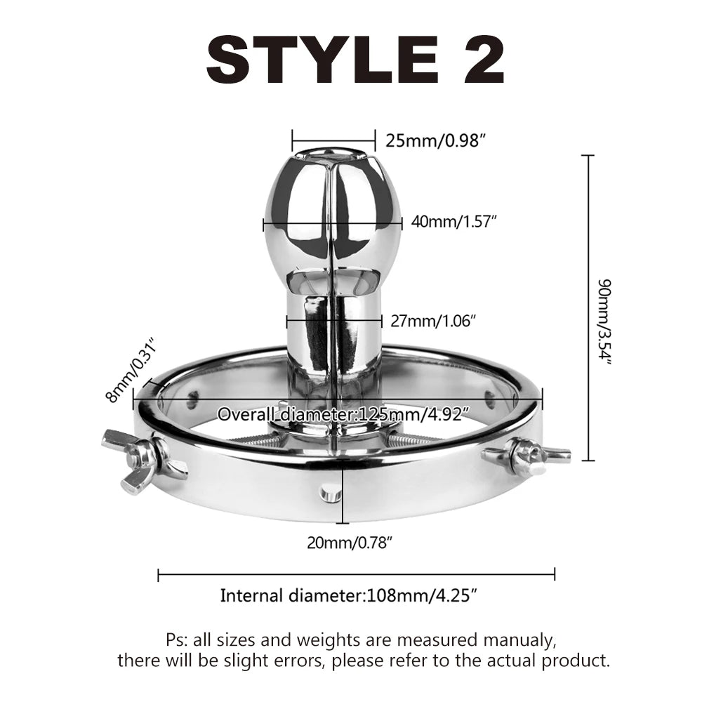 1pcs, Adjustable Huge Stainless Steel Anal Dilator Metal Vaginal Speculum Fisting Vaginal Dilator Anal Training  Adult Sex Toys