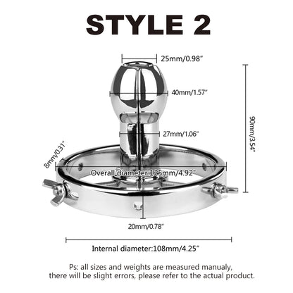 1pcs, Adjustable Huge Stainless Steel Anal Dilator Metal Vaginal Speculum Fisting Vaginal Dilator Anal Training  Adult Sex Toys