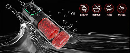 Minyee Automatic Male Masturbator Penis Pump 100% Waterproof Rechargeable USB Sucking Vibrating Function Silicone Masturbation Cup Adult Sex Toy for Men