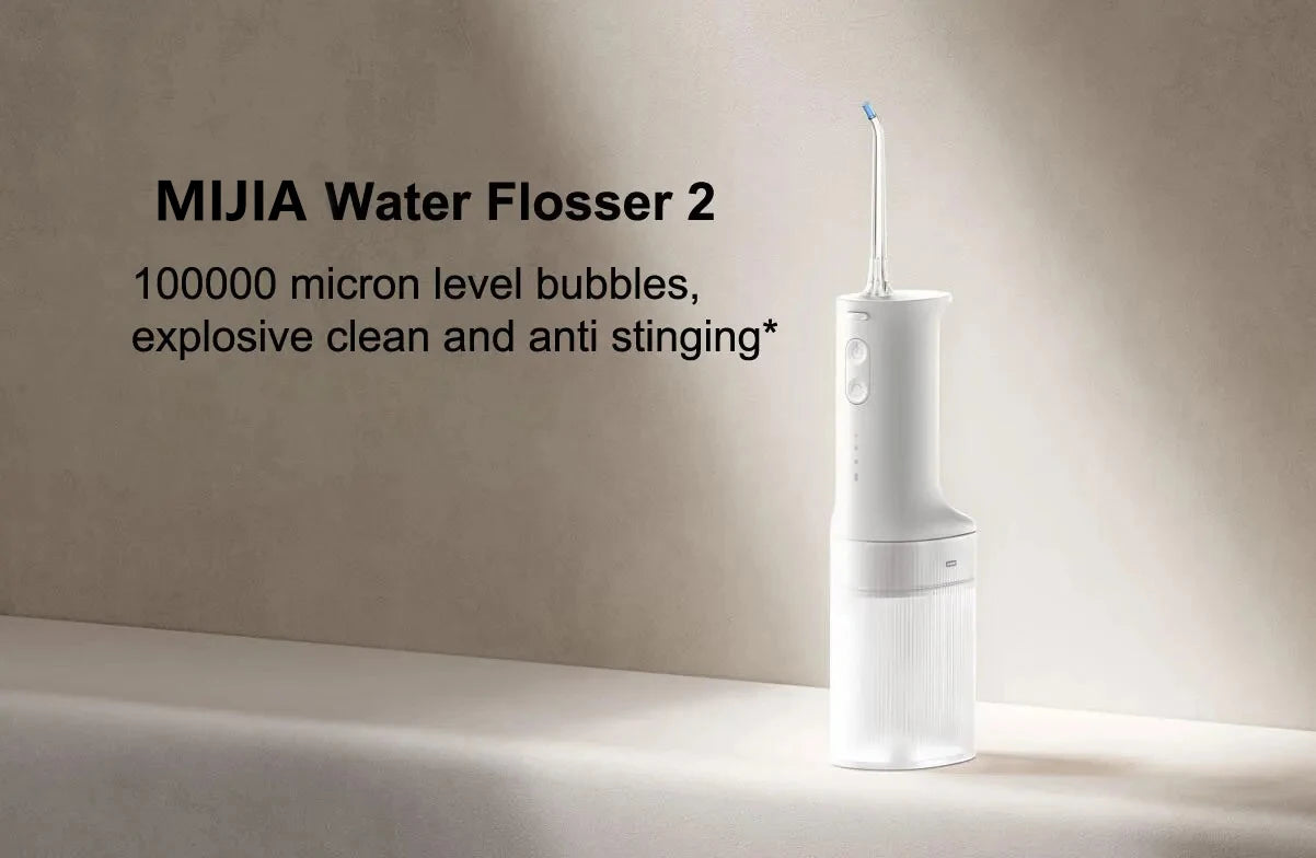 NEW MIJIA MEO705 Portable Oral Irrigator 2 Dental Teeth Whitening Flosser Bucal Tooth Cleaner Waterpulse Water Thread for Teeth