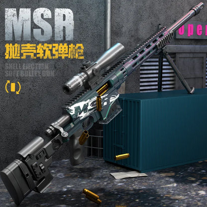 93CM MSR Shell Ejecting Sniper Toy Gun - Realistic Bolt Action & Shell Ejection, Perfect for Outdoor Battles & Cosplay