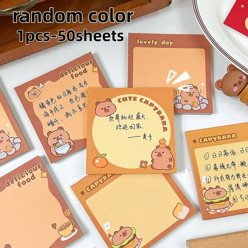 200sheets Panda Memo Pads Cute Animal Note Pads No Adhesive for Students Aesthetic Office School Supplies Bulk Notebook Labels