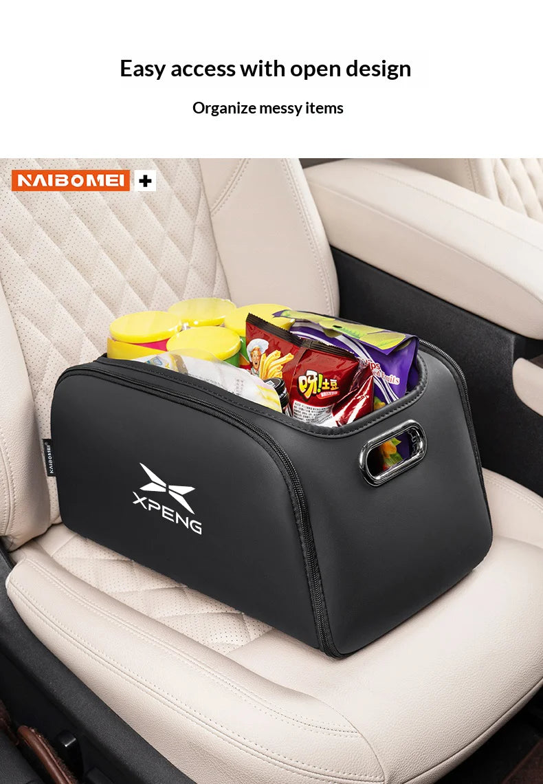 Car Trunk Organizer Box Storage Bag with Built-in Pocket For Xpeng P7 G9 G6 P5 X9 G7 N5 E29 G3 P7+ MONA M03 Auto Accessories