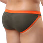 Men's New Nylon Solid Beachwear Briefs Bikini Men Low Rise Sexy Briefs Board Shorts Surfing Wear