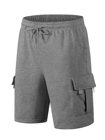 Summer Men's Sport Shorts Male Breathable Loose Multi-pockets Cargo Shorts Outdoor Jogging Fitness Casual Drawstring Mens Shorts