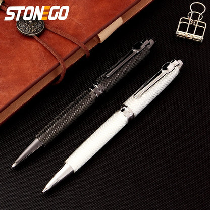 STONEGO Classic Luxury Rollerball Pens, Stainless Steel Roller Ball Pen for Men Women, School, Office, Executive, Business
