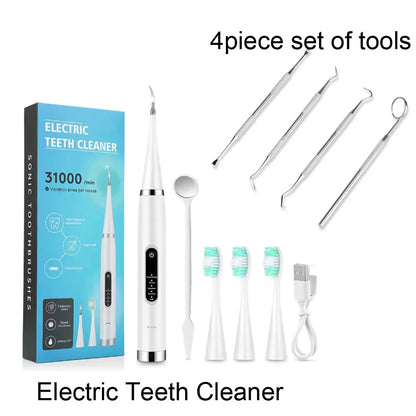 Electric Teeth Cleaner Dental Scaler Waterproof Oral Care Plaque Spatula Removes Tartar Dental Scraper Dental Instrument