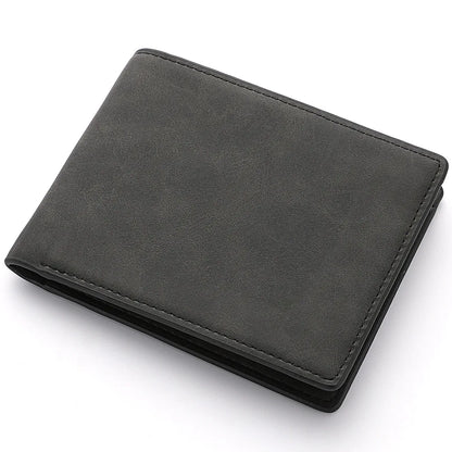 HOMEFISH Fashion Short Wallet for Men, Lightweight Portable Card Holder with Ample Bill Storage