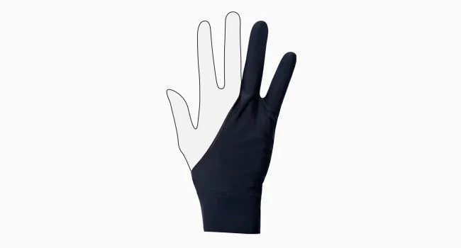 2-Finger Anti Touch Gloves for iPad/Drawing Tablet - Digital Art Glove w/Smooth Nylon Fiber | Prevent Smudges on Screen & Paper