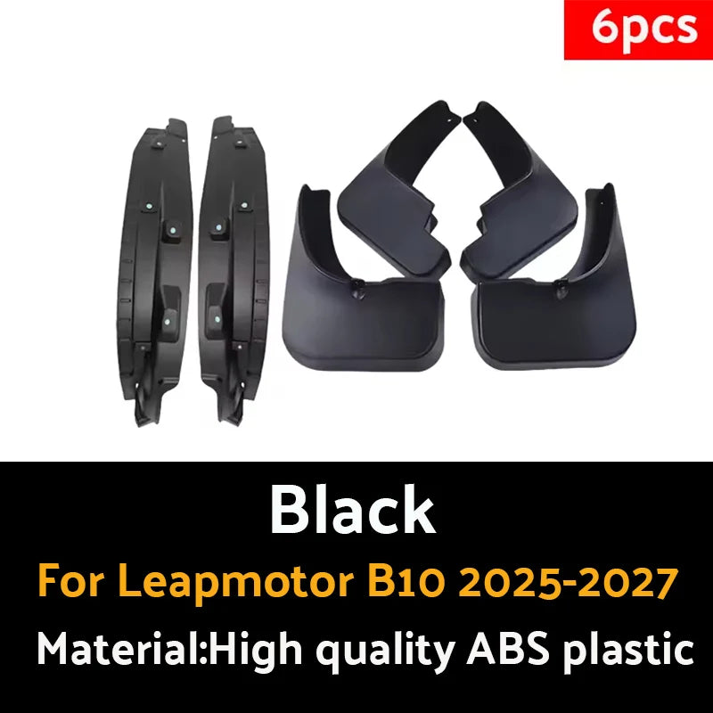 Car Lined Fender For Leapmotor B10 2025 2026 2027 Car Mud Guard Antifreeze Mudguards Rear Mudflaps Exterior Mudguard Accessories