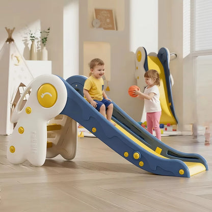 Foldable Kids Slide for Home Indoor Playground HDPE Plastic Foldable Multifunctional Slide for Toddlers School Garden