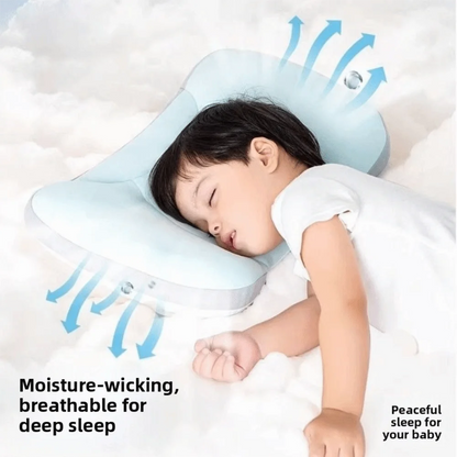 New Reversible Pillow Breathable Comfortable Newborn Pillow Green Soft Sleep Pillow Children